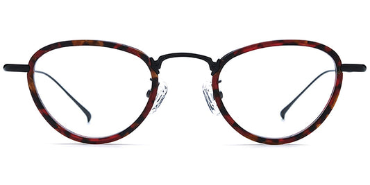 Acetate Titanium Cat Eye Frame F7724