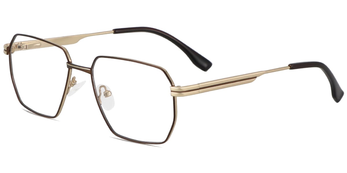 Acetate Metal Square Frame F8741
