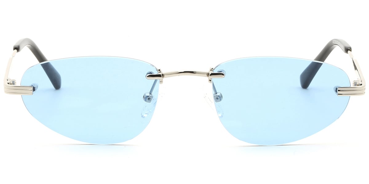 Acetate Metal Geometric Sunglasses SG9360
