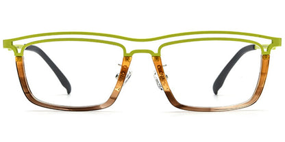 Acetate Titanium Rectangle Frame F6719