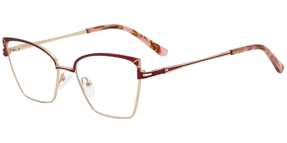 Acetate Metal Square Frame F9019