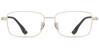 Acetate Titanium Rectangle Frame F9446