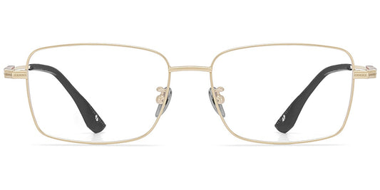 Acetate Titanium Rectangle Frame F9446