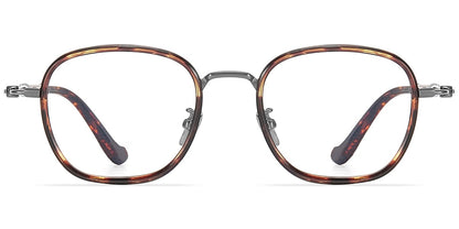 Acetate Titanium Square Frame F9445