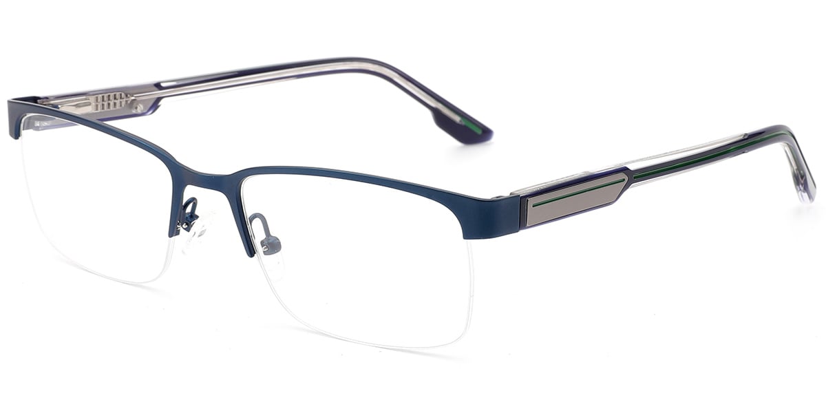 Acetate Metal Rectangle Frame F9736