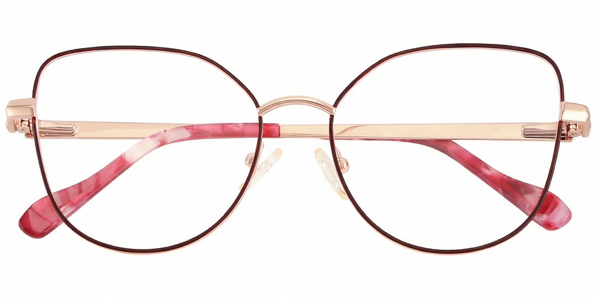 Acetate Metal Cat Eye Frame F8749