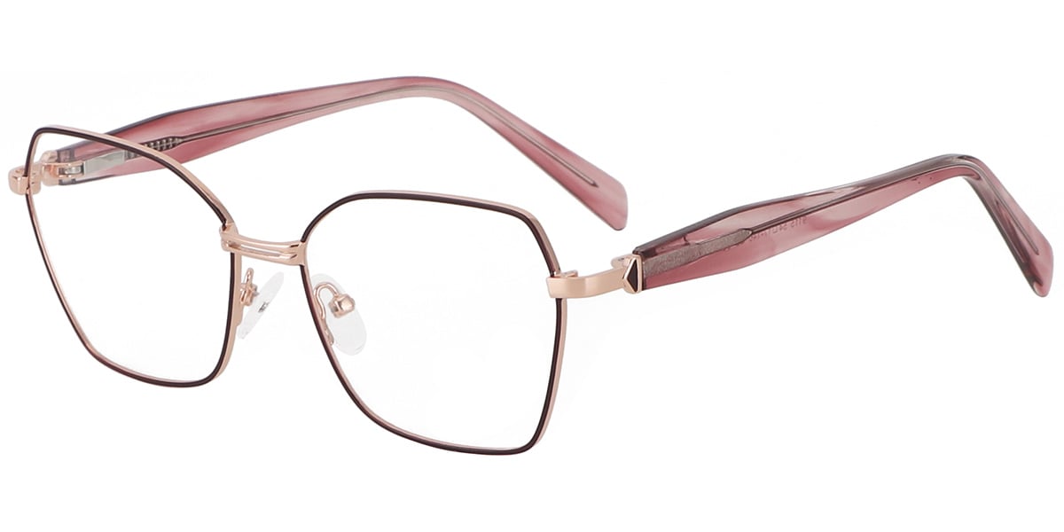 Acetate Metal Square Frame F9340