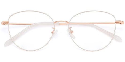 Acetate Metal Geometric Frame F9104