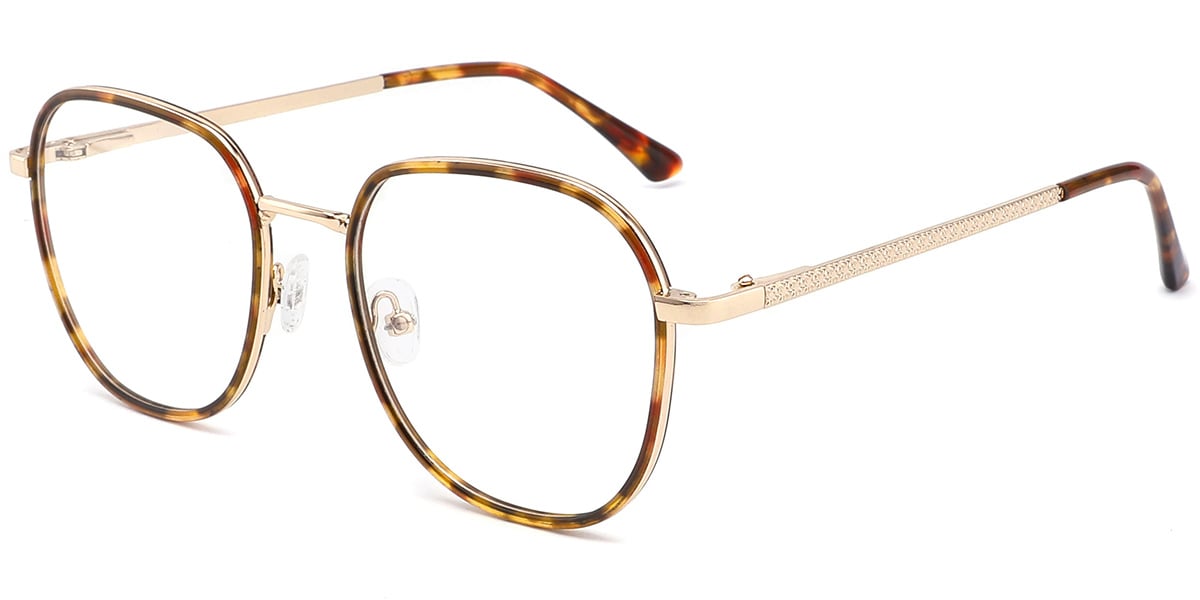 Acetate Metal Square Frame F10269