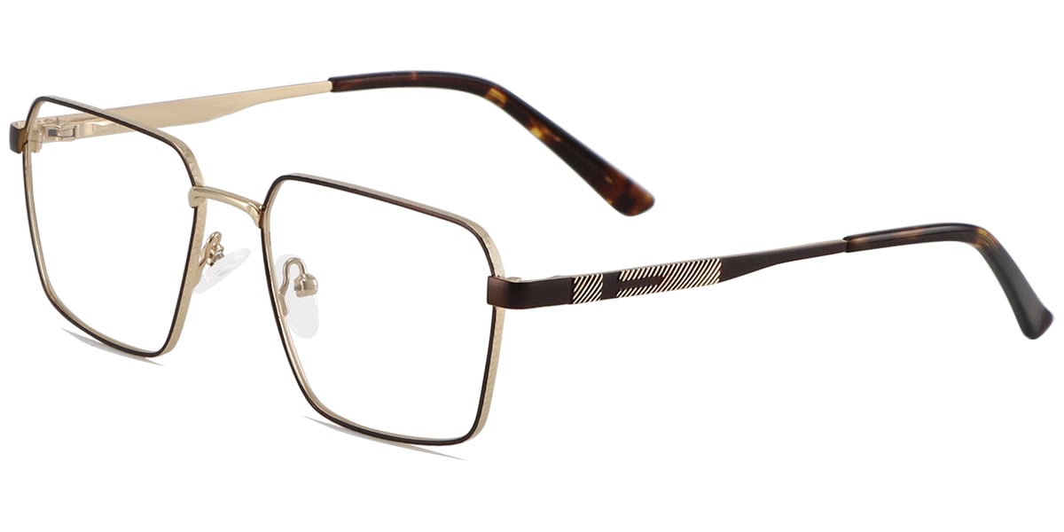 Acetate Metal Square Frame F9002