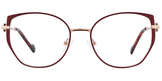 Acetate Metal Geometric Frame F9333