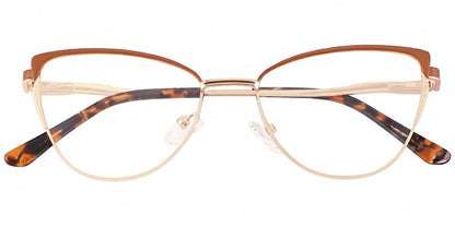 Acetate Metal Cat Eye Frame F9015