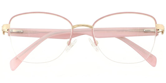 Acetate Metal Oval Frame F8876