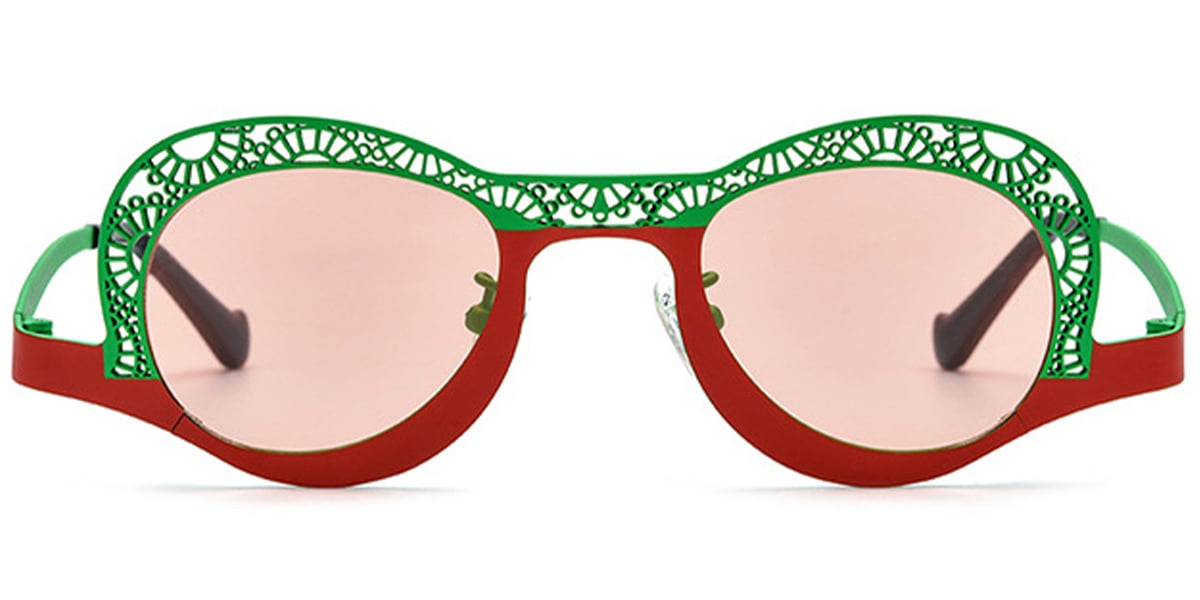 Titanium Geometric Sunglasses SG7016