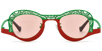 Titanium Geometric Sunglasses SG7016