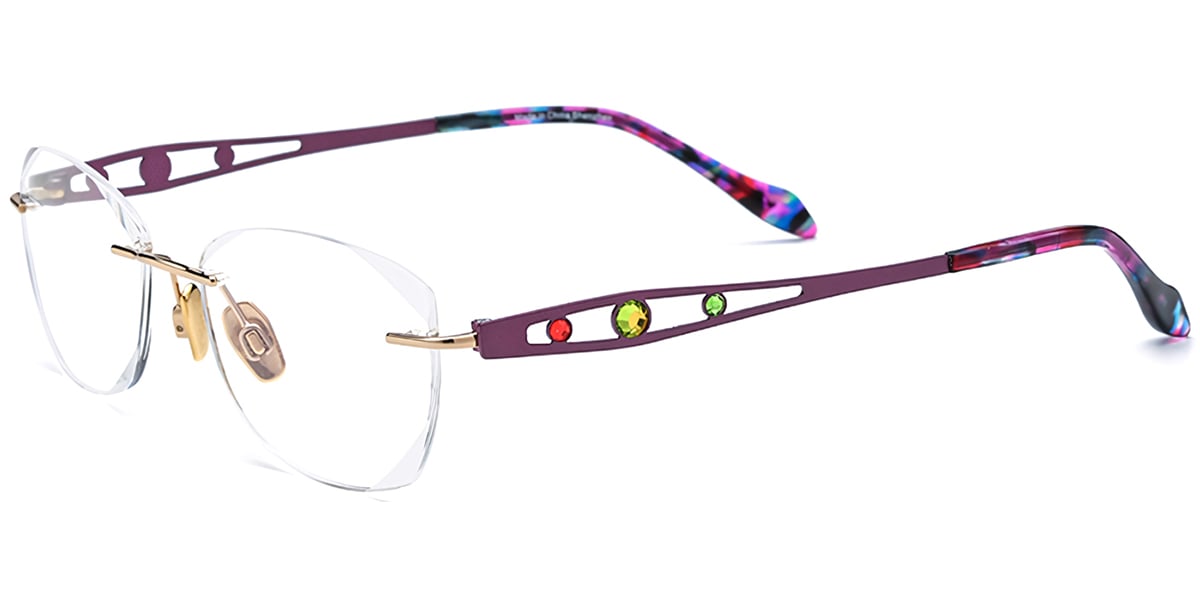 Titanium Rectangle Frame F7393