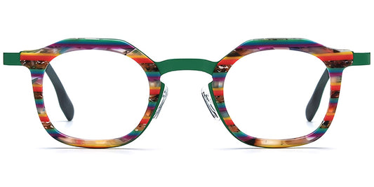 Acetate Titanium Square Frame F7575