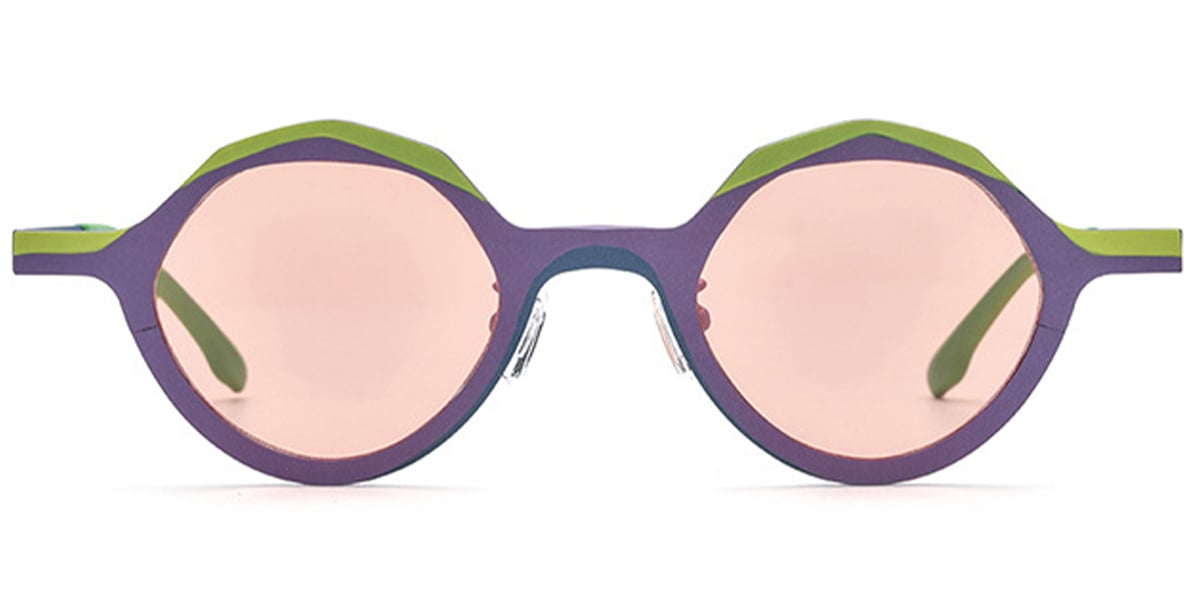 Titanium Geometric Sunglasses SG6435