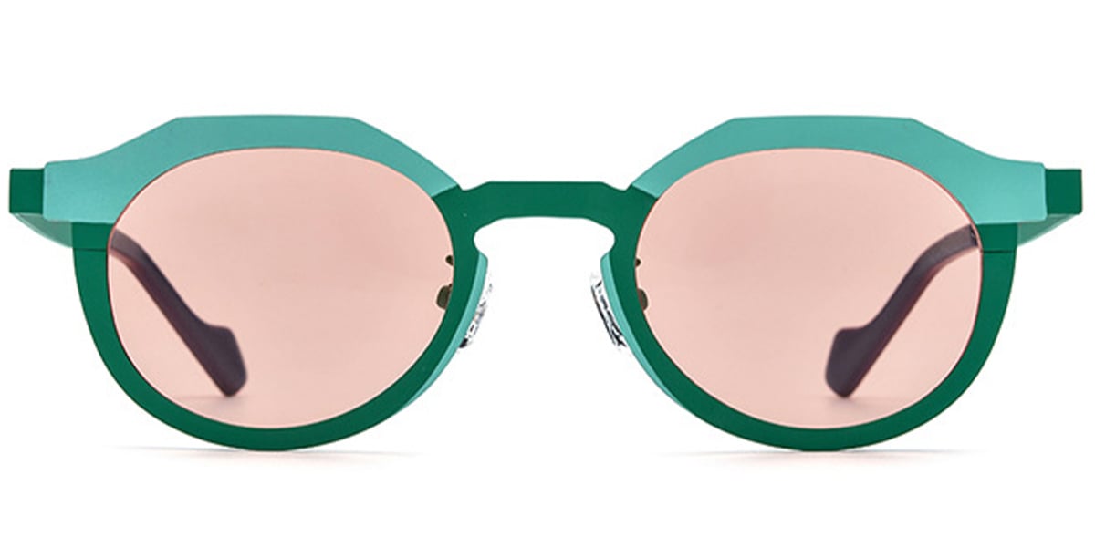 Titanium Oval Sunglasses SG6858