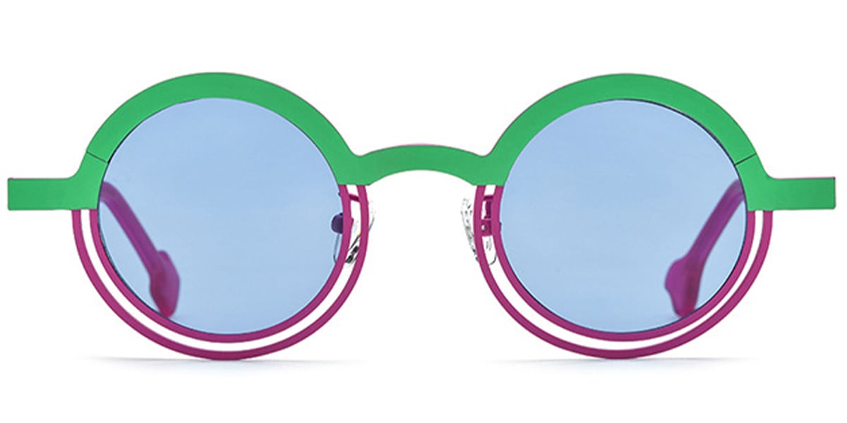 Titanium Round Sunglasses SG6871