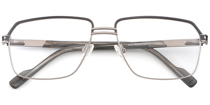Acetate Metal Square Frame F8729