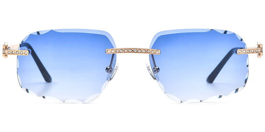 Metal Geometric Sunglasses SG8820