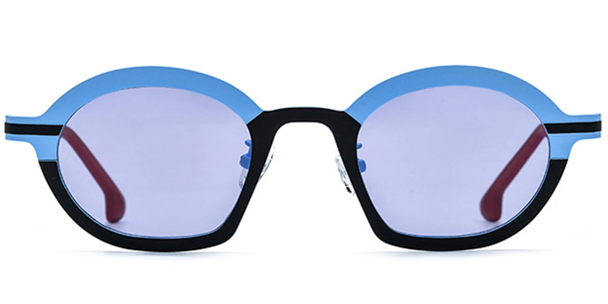 Titanium Geometric Sunglasses SG6873