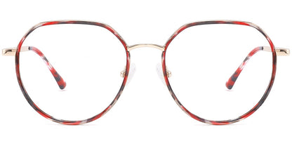 Acetate Metal Geometric Frame F10272