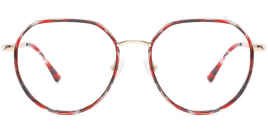 Acetate Metal Geometric Frame F10272