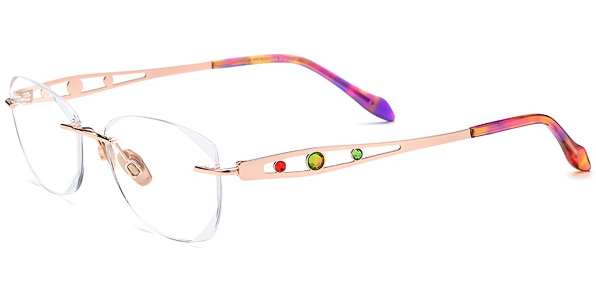 Titanium Rectangle Frame F7393