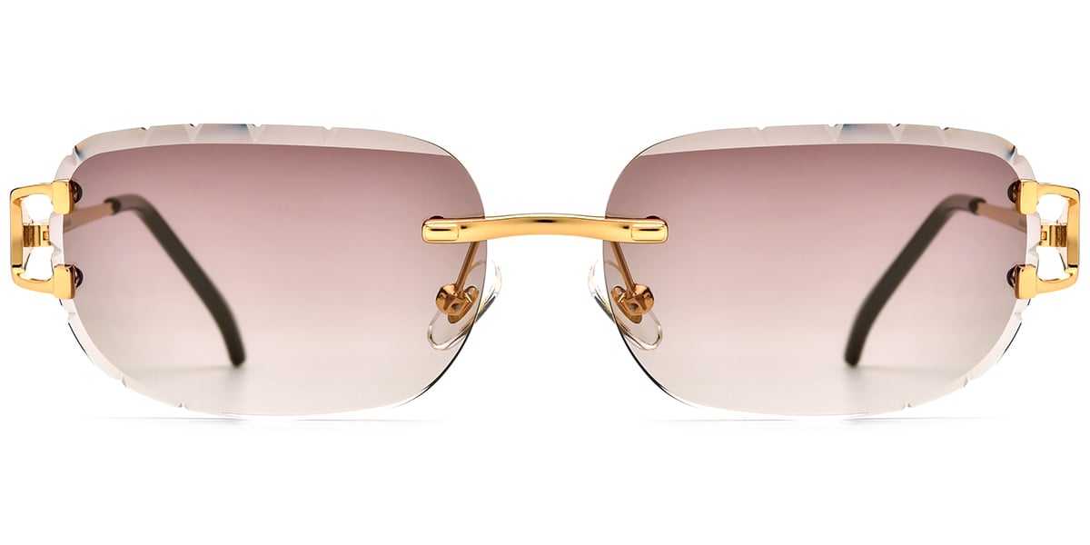 Metal Rectangle Sunglasses SG8810