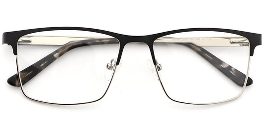 Acetate Metal Square Frame F8542