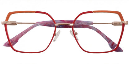Acetate Metal Square Frame F8864