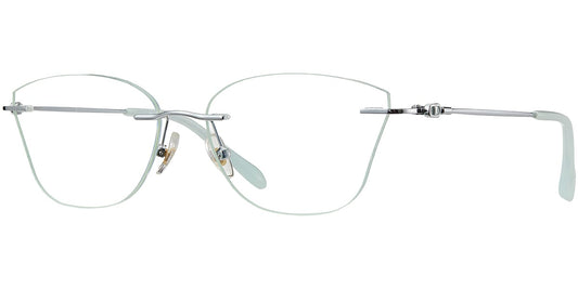 Acetate Metal Mixed Material Square Rimless Frame F7750