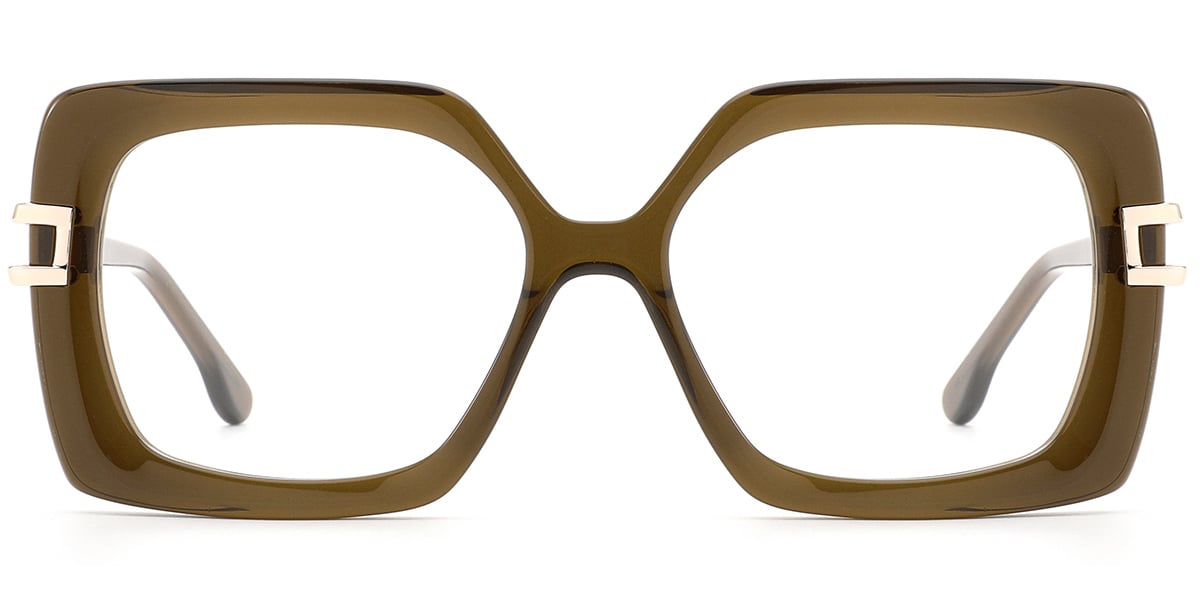 Acetate Metal Square Frame F10180