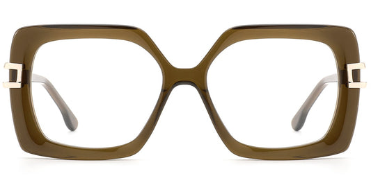Acetate Metal Square Frame F10180
