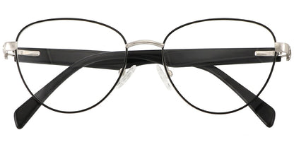 Acetate Metal Geometric Frame F8877