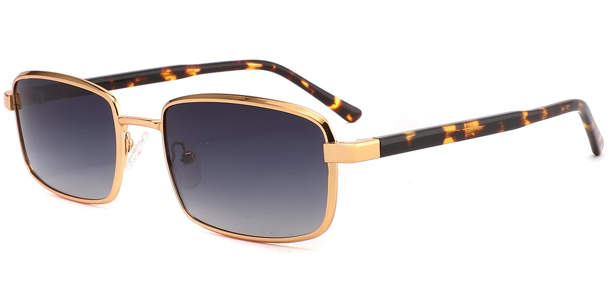 Acetate Metal Rectangle Sunglasses SG9367