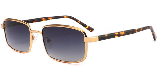 Acetate Metal Rectangle Sunglasses SG9367