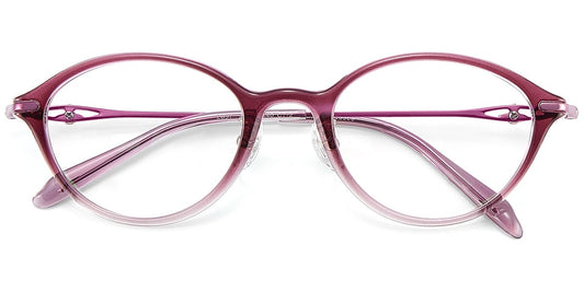 Acetate Metal TR Oval Frame F9560