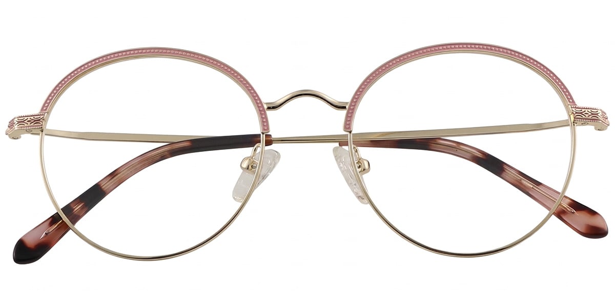 Acetate Metal Round Frame F8846