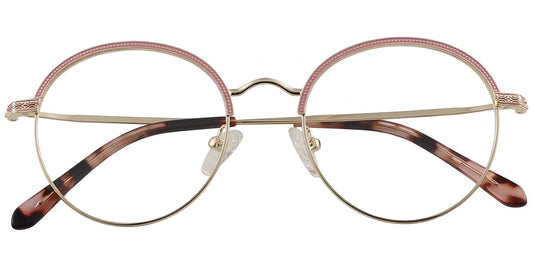 Acetate Metal Round Frame F8846