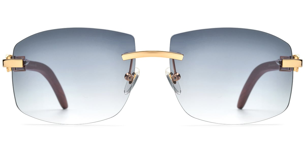 Metal Rectangle Sunglasses SG8402