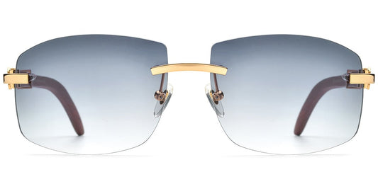 Metal Rectangle Sunglasses SG8402