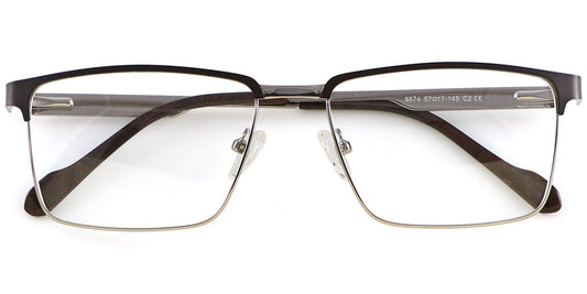 Acetate Metal Square Frame F8552