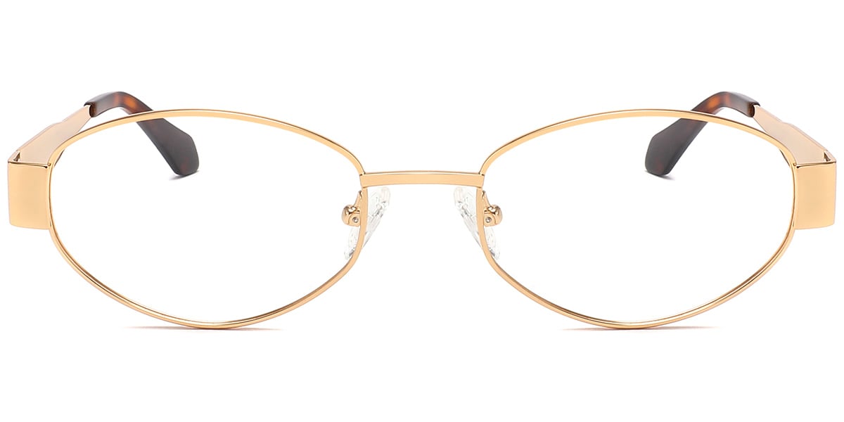 Acetate Metal Oval Frame F10390