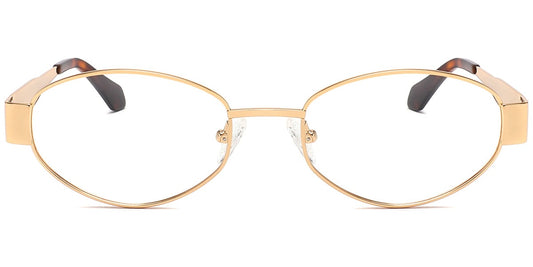 Acetate Metal Oval Frame F10390