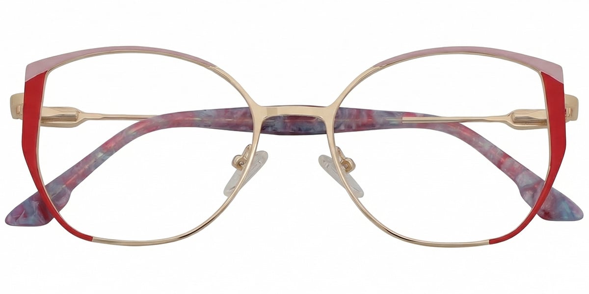Acetate Metal Geometric Frame F8865