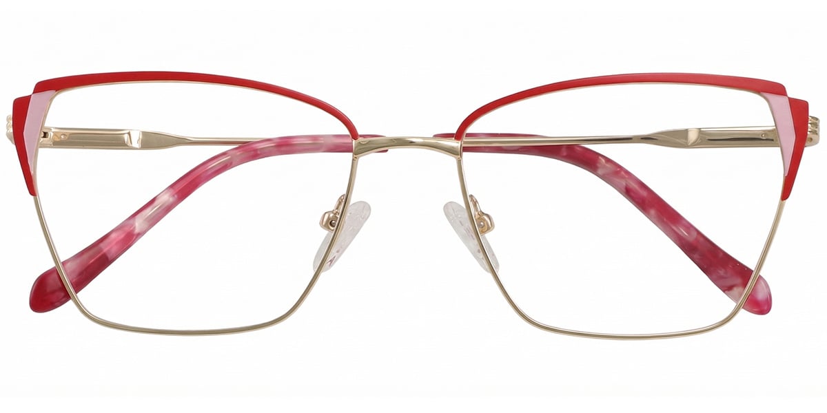 Acetate Metal Square Frame F8879
