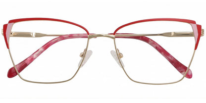Acetate Metal Square Frame F8879